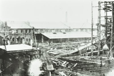 Chantier naval Samuda, Londres, 1863 - English Photographer