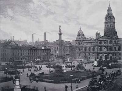 Écosse : Glasgow, George Square (photo n/b) - English Photographer