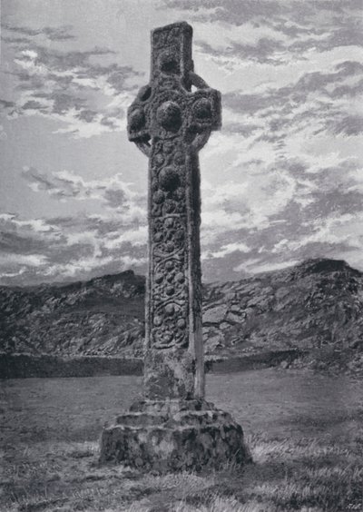 Écosse : Croix de Saint-Martin, Iona (photo n/b) - English Photographer