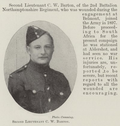 Sous-lieutenant C W Barton - English Photographer