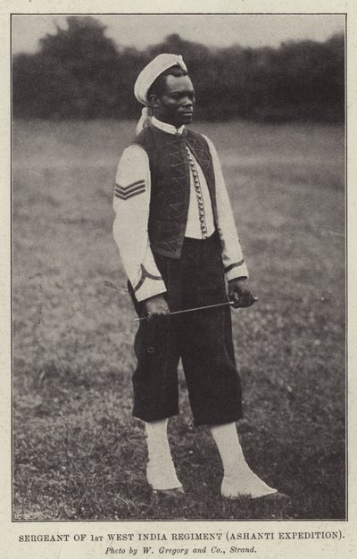 Sergent du 1er régiment des Antilles, expédition Ashanti - English Photographer