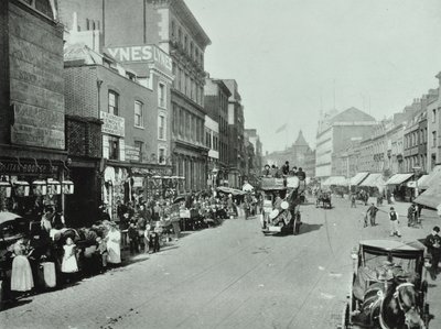 Shoreditch High Street : vue vers le nord, 1896 - English Photographer