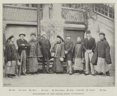 Signataires de la Convention Sikkim-Tibet - English Photographer