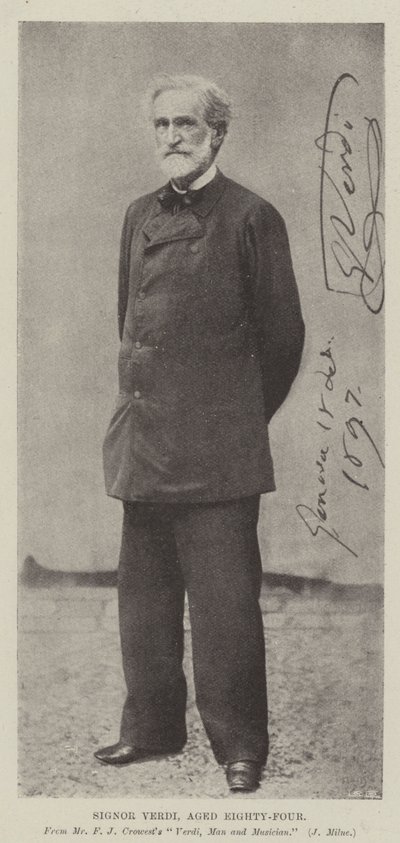 Signor Verdi, âgé de quatre-vingt-quatre ans - English Photographer