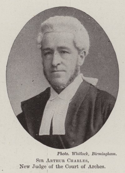 Sir Arthur Charles, nouveau juge de la Cour des Arches - English Photographer