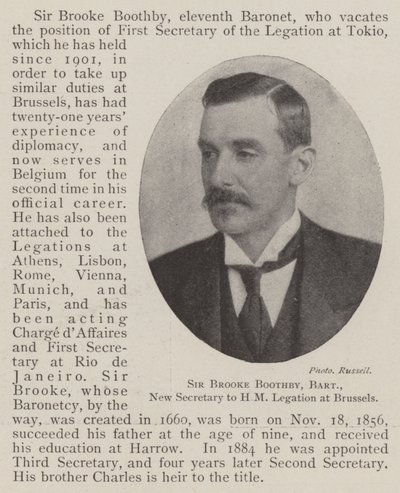 Sir Brooke Boothby, baronnet, nouveau secrétaire de la légation de Sa Majesté à Bruxelles - English Photographer