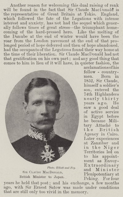 Sir Claude MacDonald, Ministre britannique au Japon - English Photographer
