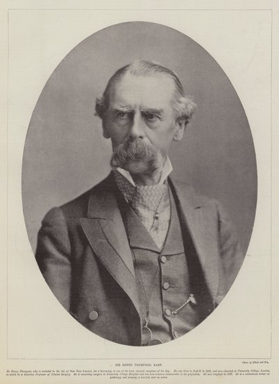 Sir Henry Thompson, Baronet - English Photographer