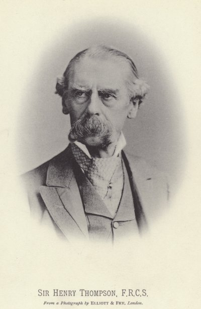 Sir Henry Thompson, FRCS (photo n/b) - English Photographer