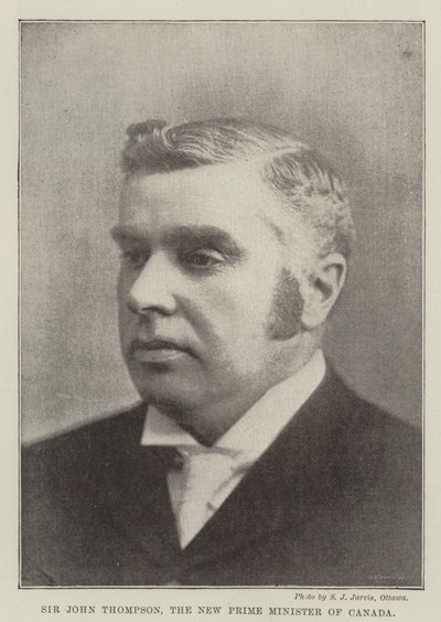 Sir John Thompson, le nouveau premier ministre du Canada - English Photographer