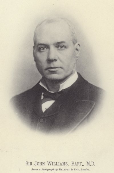 Sir John Williams, Baronet, MD (photo n/b) - English Photographer