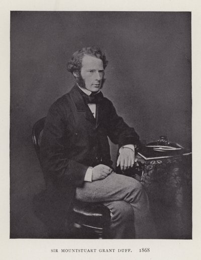 Sir Mountstuart Grant Duff, 1868 - English Photographer