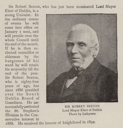 Sir Robert Sexton - English Photographer
