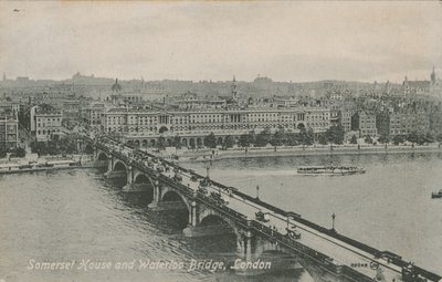 Somerset House et Waterloo Bridge, Londres - English Photographer
