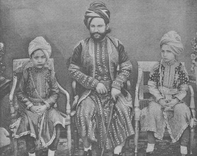 Gendre et petits-fils du sultan Shah Jahan, Bégum de Bhopal - English Photographer