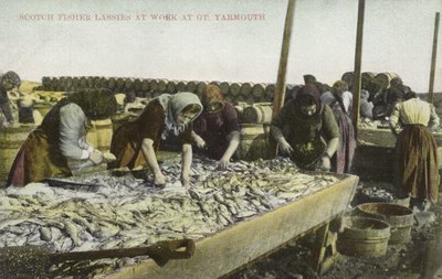 Tri du poisson, Great Yarmouth (photo en couleur) - English Photographer