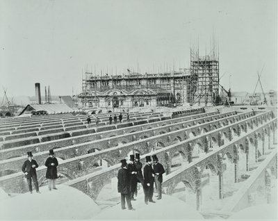 Égout de Southern Outfall, Crossness: travaux de construction, 1865 - English Photographer