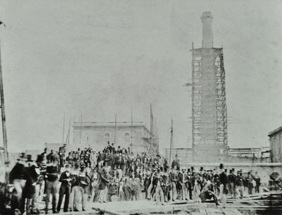 Égout de Southern Outfall, Crossness: dignitaires sur le site, 1865 - English Photographer