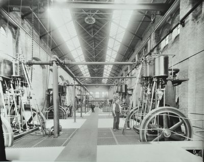 Égout de Southern Outfall, Crossness: intérieur de la salle des machines, 1894 - English Photographer