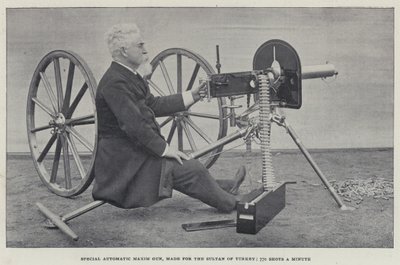 Fusil automatique spécial Maxim, fabriqué pour le sultan de Turquie, 770 coups par minute - English Photographer