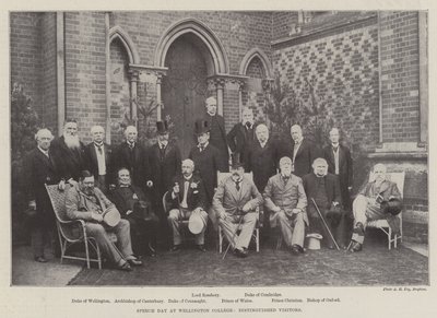 Jour de discours au Wellington College, visiteurs distingués - English Photographer