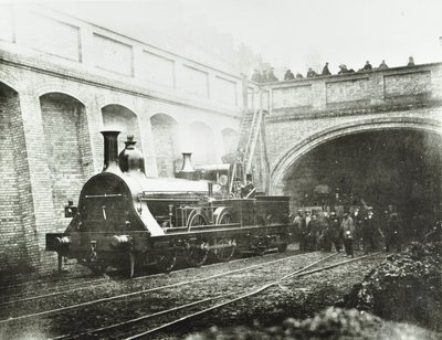 Stafford Street, locomotive expérimentale, 1862 - English Photographer