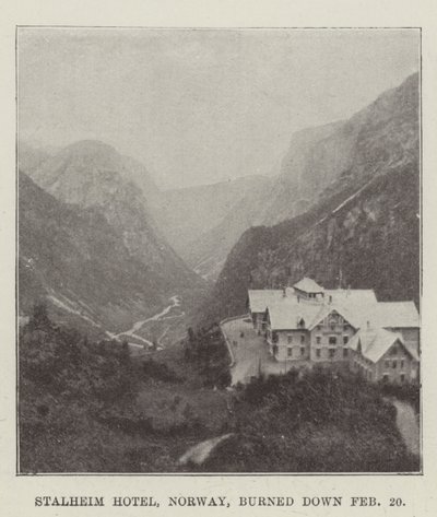 Hôtel Stalheim, Norvège, incendié le 20 février - English Photographer