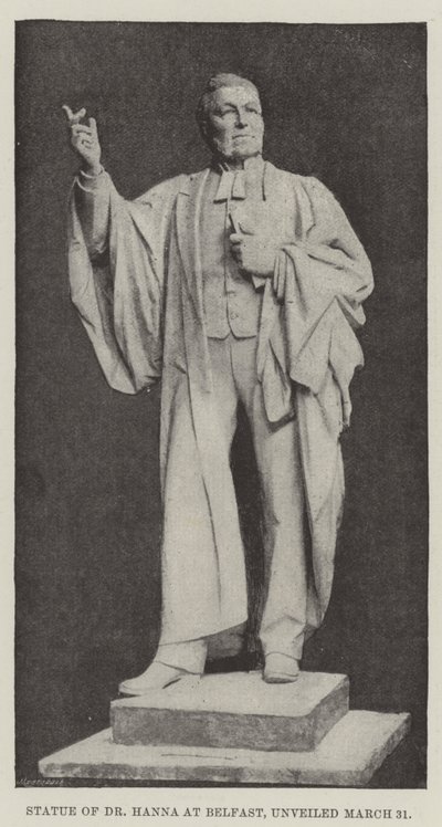 Statue du Dr Hanna à Belfast, dévoilée le 31 mars - English Photographer