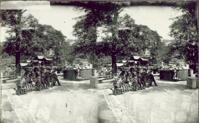 Image stéréoscopique des étals de St Jamess Park - English Photographer