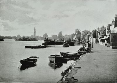 Strand-on-the-Green, Hounslow : vue générale, 1895 - English Photographer