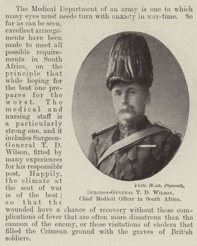 Chirurgien-général T D Wilson, médecin-chef en Afrique du Sud - English Photographer