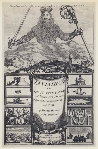 T Hobbes, Léviathan, A Crooke 1651 - English Photographer