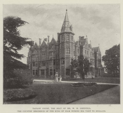Taplow Court, résidence de M. W H Grenfell, résidence de campagne du roi de Siam lors de sa visite en Angleterre - English Photographer