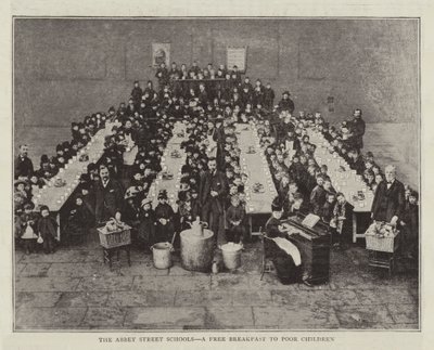 Les écoles de Abbey Street, un petit-déjeuner gratuit pour les enfants pauvres - English Photographer