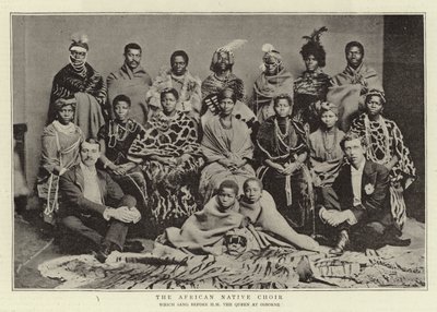 Le Chœur des natifs africains, qui a chanté devant Sa Majesté la Reine à Osborne - English Photographer