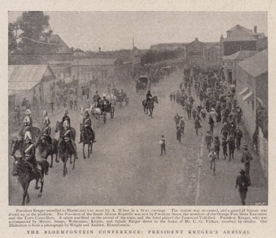 La conférence de Bloemfontein, arrivée du président Kruger - English Photographer