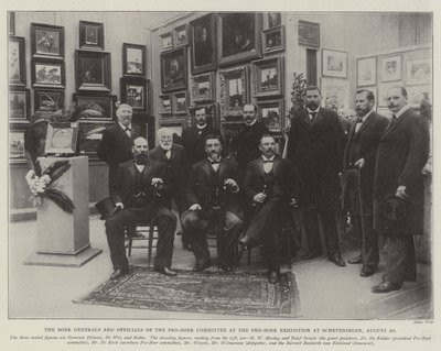 Les généraux boers et les officiels du comité pro-boer à l