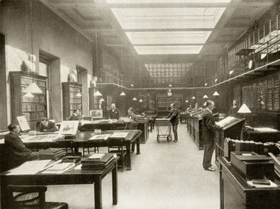 La salle des estampes du British Museum, c.1900, de 
