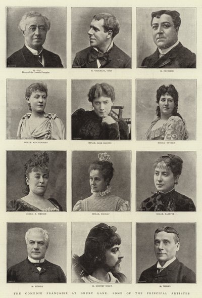 La Comédie Française à Drury Lane, certains des principaux artistes - English Photographer