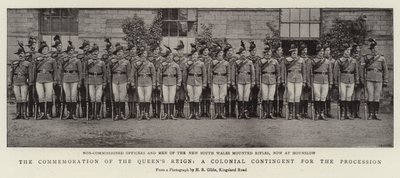 La commémoration du règne de la reine, un contingent colonial pour le défilé - English Photographer