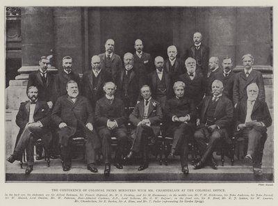 La conférence des premiers ministres coloniaux avec M. Chamberlain au ministère des Colonies - English Photographer