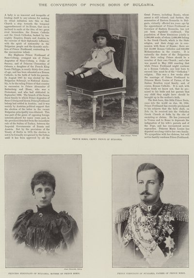 La conversion du prince Boris de Bulgarie - English Photographer