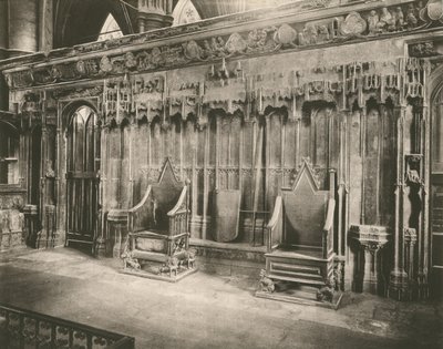 Les chaises du couronnement (photo n/b) - English Photographer