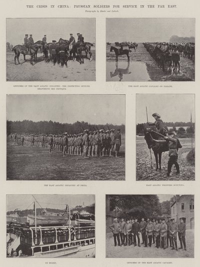La crise en Chine, soldats prussiens pour le service en Extrême-Orient - English Photographer