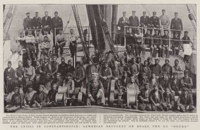 La crise à Constantinople, réfugiés arméniens à bord du SS Douro - English Photographer