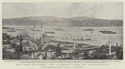 La Crise en Turquie, les Navires de Garde au Large de Constantinople - English Photographer