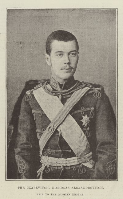 Le tsarévitch, Nicolas Alexandrovitch, héritier de l