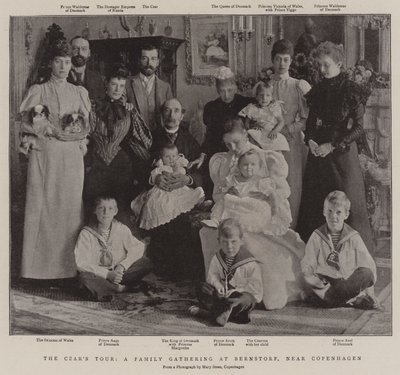 La tournée du tsar, une réunion de famille à Bernstorf, près de Copenhague - English Photographer
