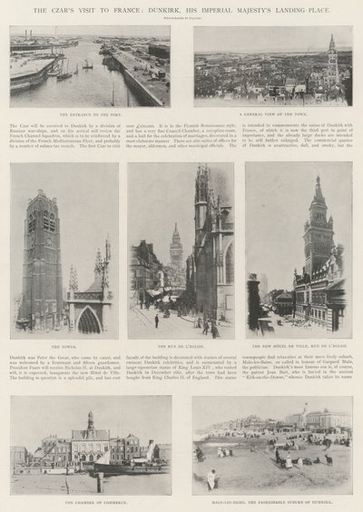 La visite du tsar en France, Dunkerque, lieu de débarquement de Sa Majesté Impériale - English Photographer