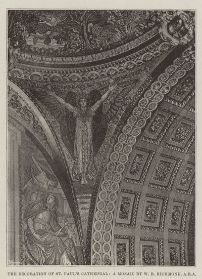 La décoration de la cathédrale Saint-Paul, une mosaïque de W B Richmond, ARA - English Photographer